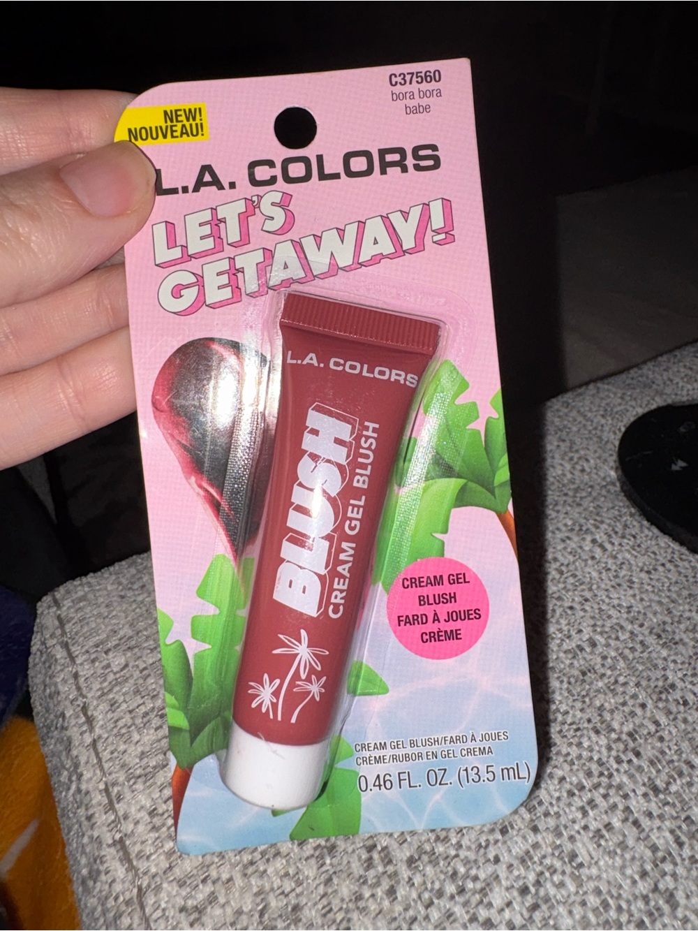 L.A. COLORS Blush Cream Gel - Bora Bora Babe (Deep Rose)